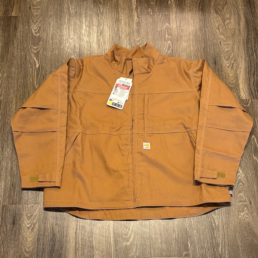 Carhartt Brown Tan Canvas Work Jacket